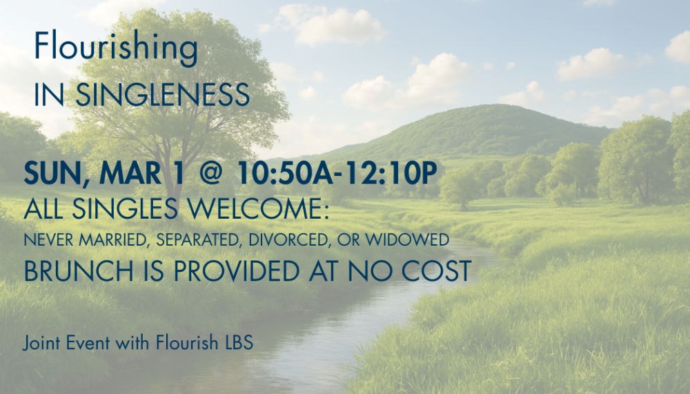 HFBC Event Artwork: Flourishing in Singleness