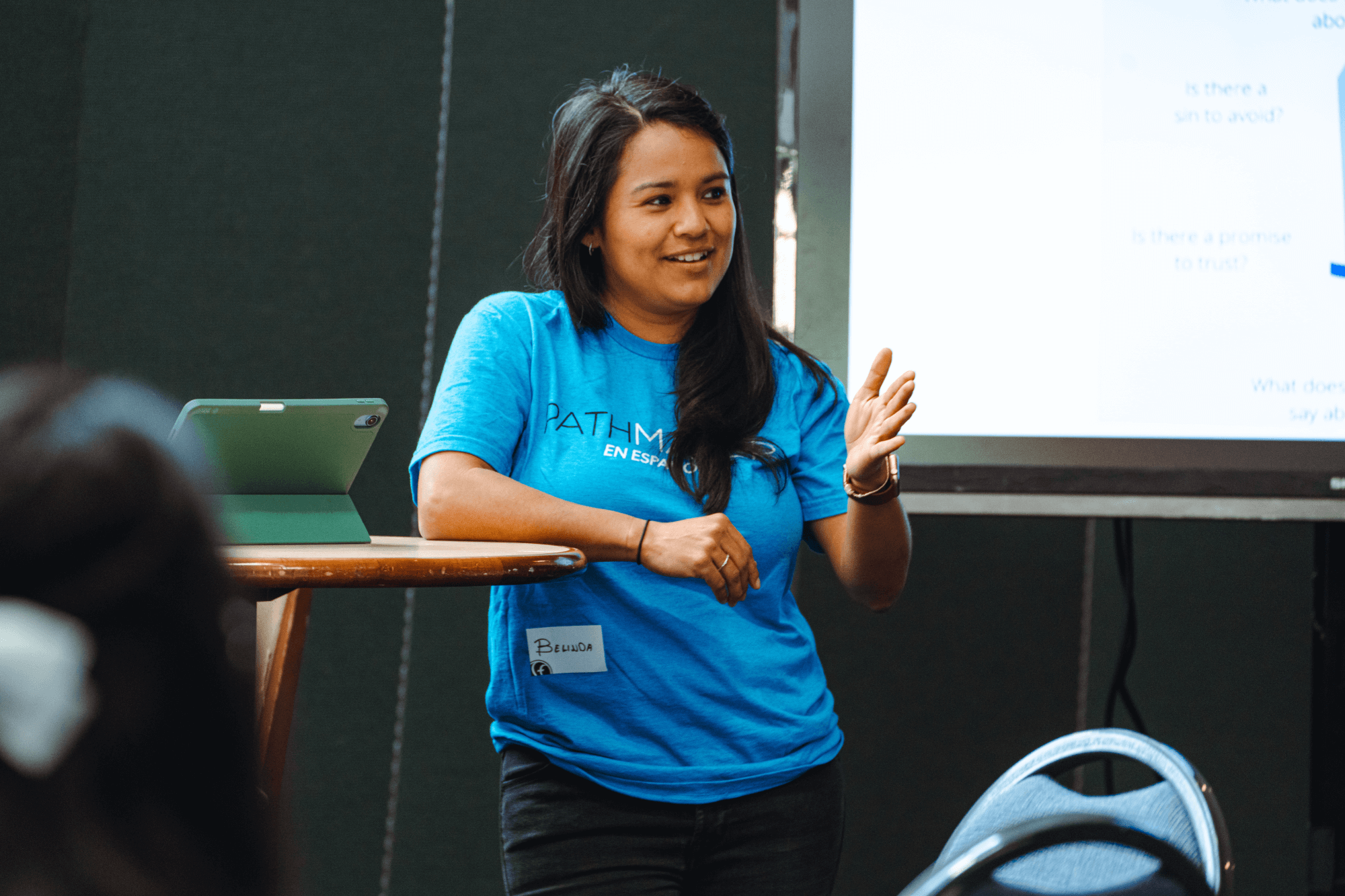 Pathmaking Leader Leading a Discussion